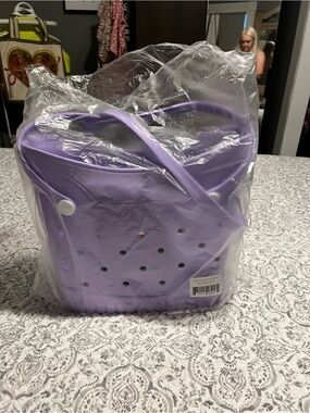Women’s Lavender Casual Tote with Top Handles